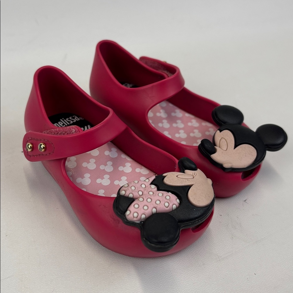 MINI MELISSA Disney Mickey & Minnie Mouse Shoes Toddler Size 5